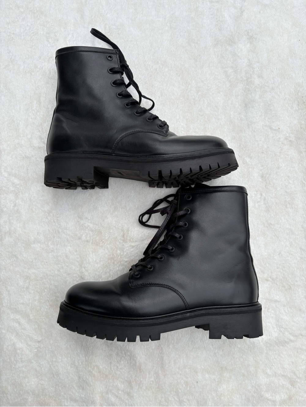 Thursday Black Lace-Up Combat Boots size 8.5